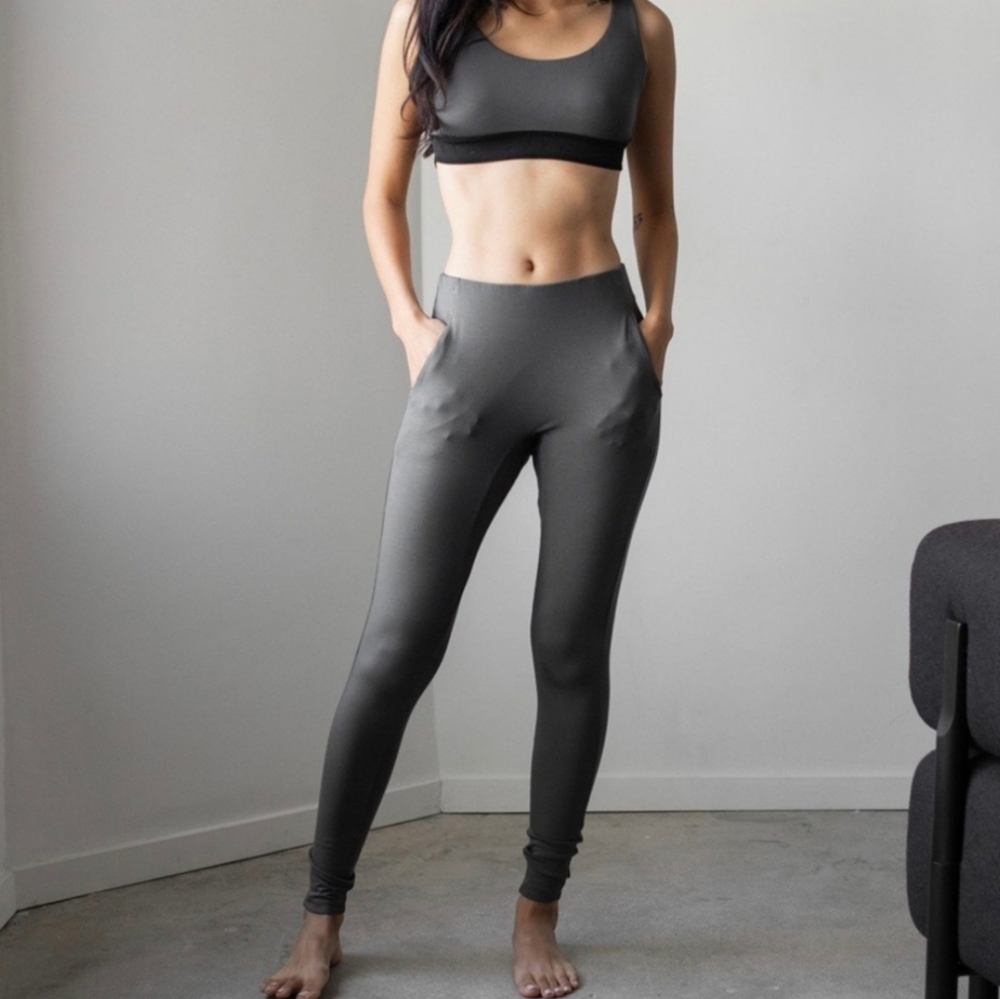 Lunya Siro Pocket Leggings Meditative Grey